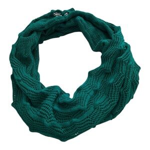 Echo Green Knit Infinity Scarf